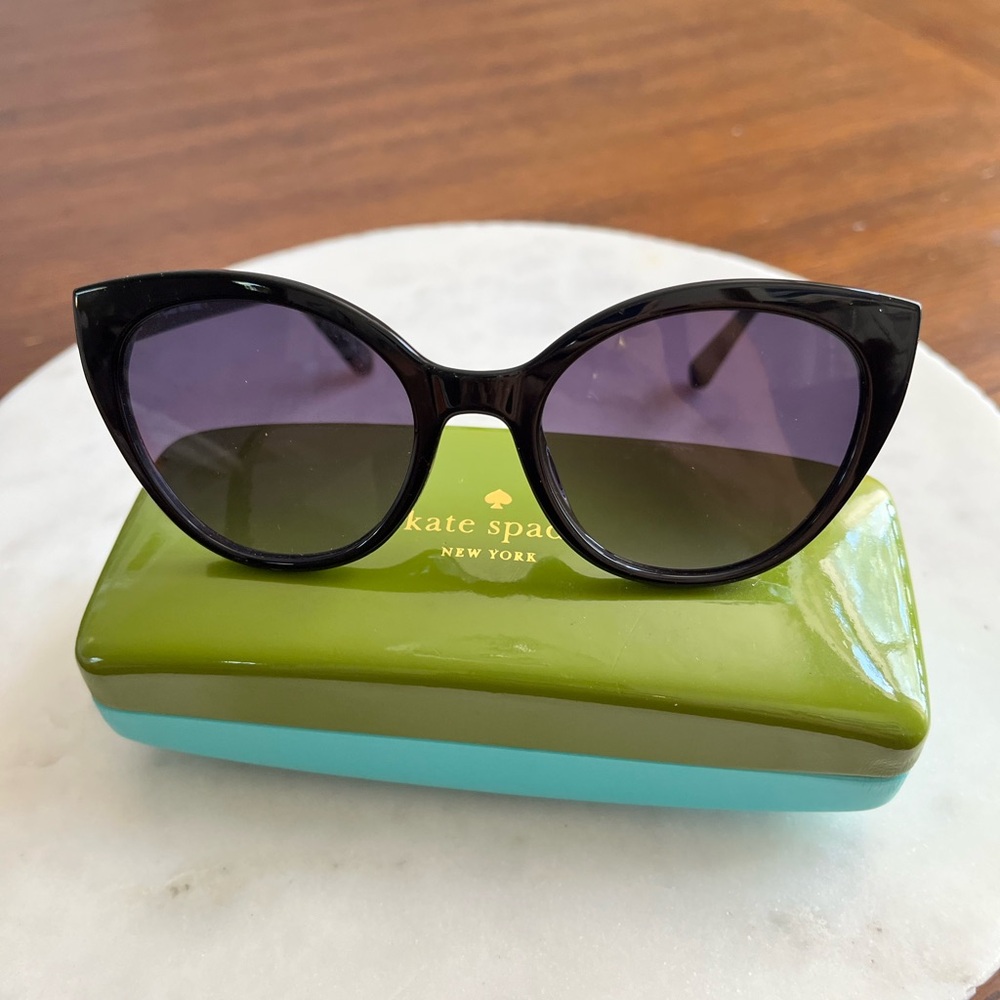 Kate Spade Black Cat-Eye Sunglasses